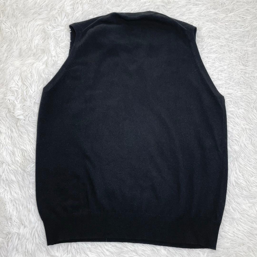 【新品未使用】バランタインカシミア・カシミヤ・ニット・ベスト・Vネック・46
