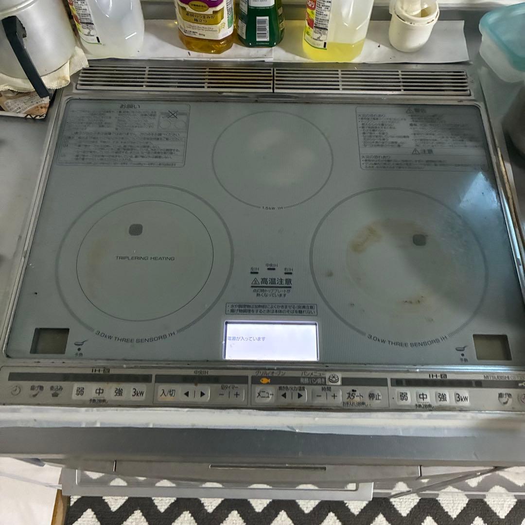 三菱　IHクッキングヒーター [本体]ビルトイン CS-T30HNS ジャンク