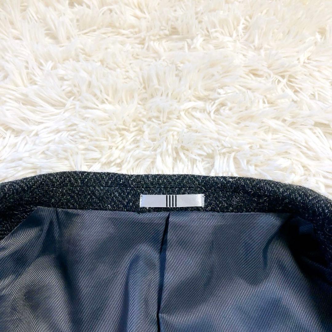 【2ピース・ハリスツイード】スーツセレクト　テーラード　ベスト　S　ヘリンボーン