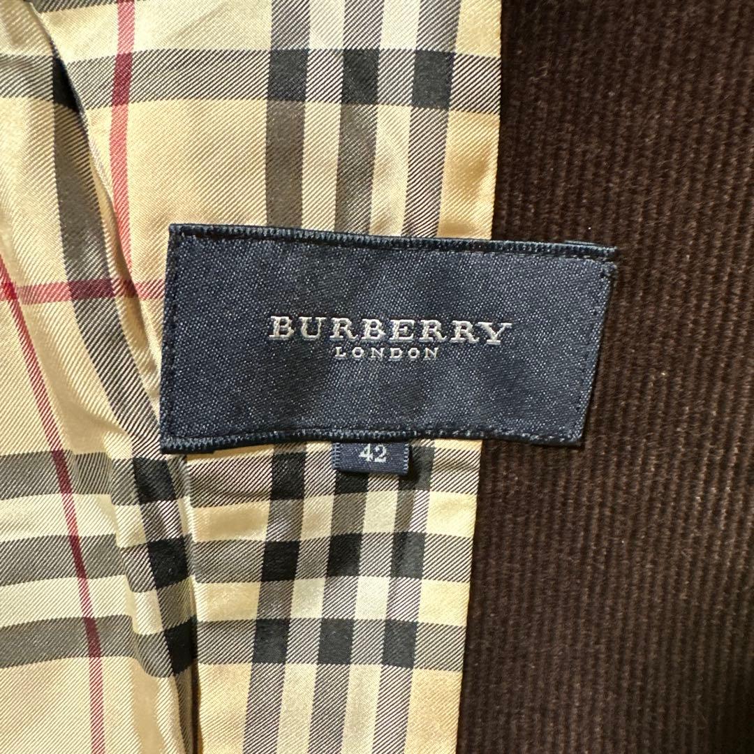 BURBERRY コーデュロイ ジャケット ノバチェック柄　サイズ42