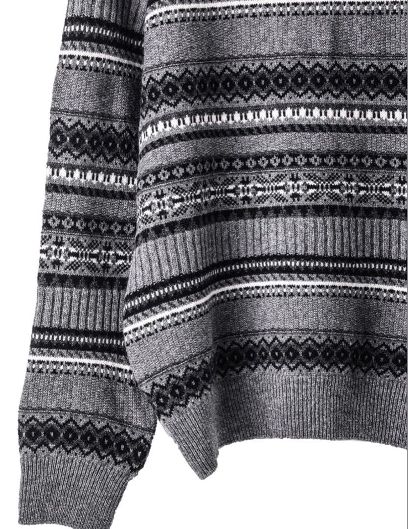 最終値下げsoloist fairisle crew neck sweater