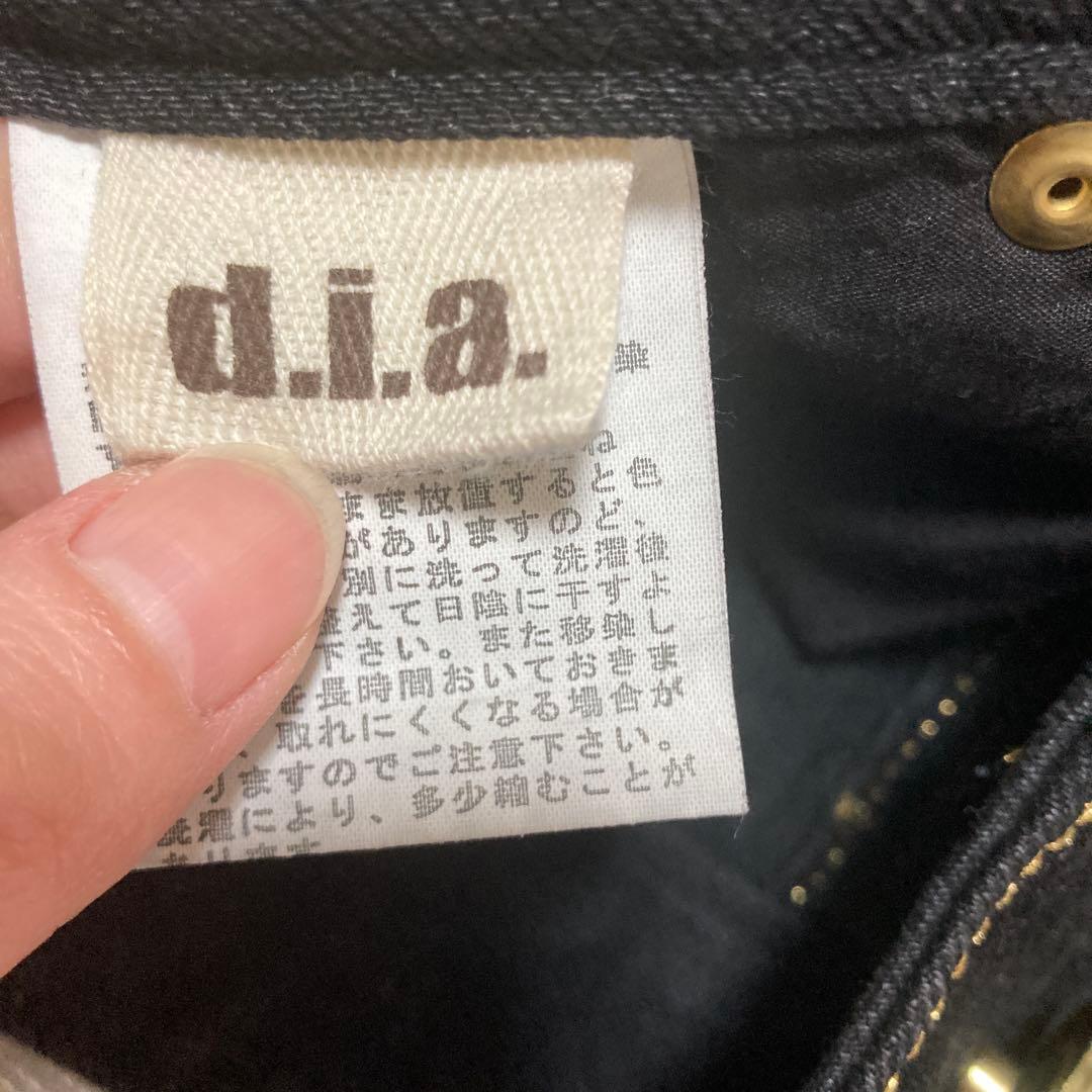 d.i.a ショートパンツ　ダメージ　ブラック　size24 平成ギャル