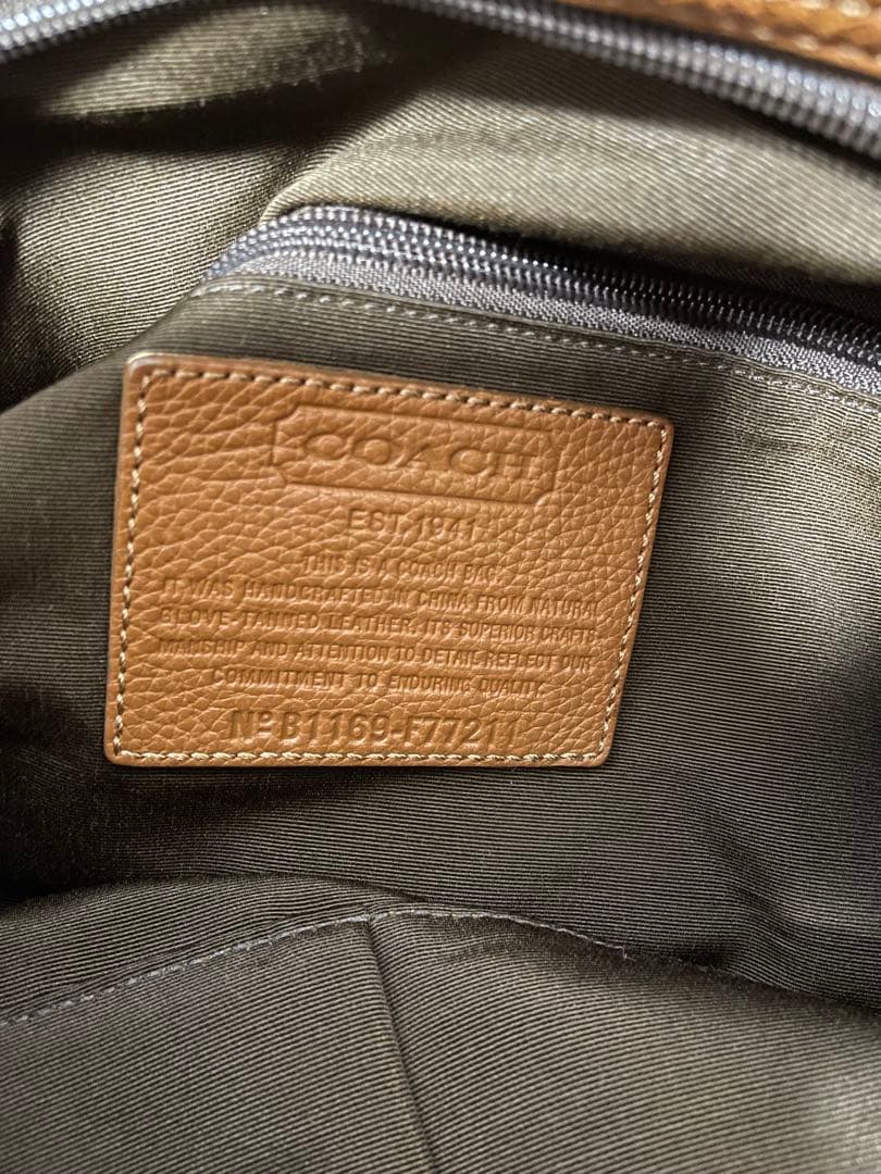 COACH ブラウン ボストンバッグ