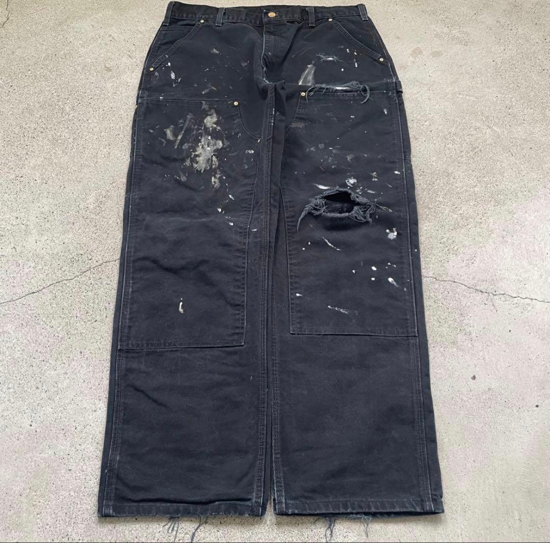 00s USA Carhartt ダック ダブルニー ペインターパンツ