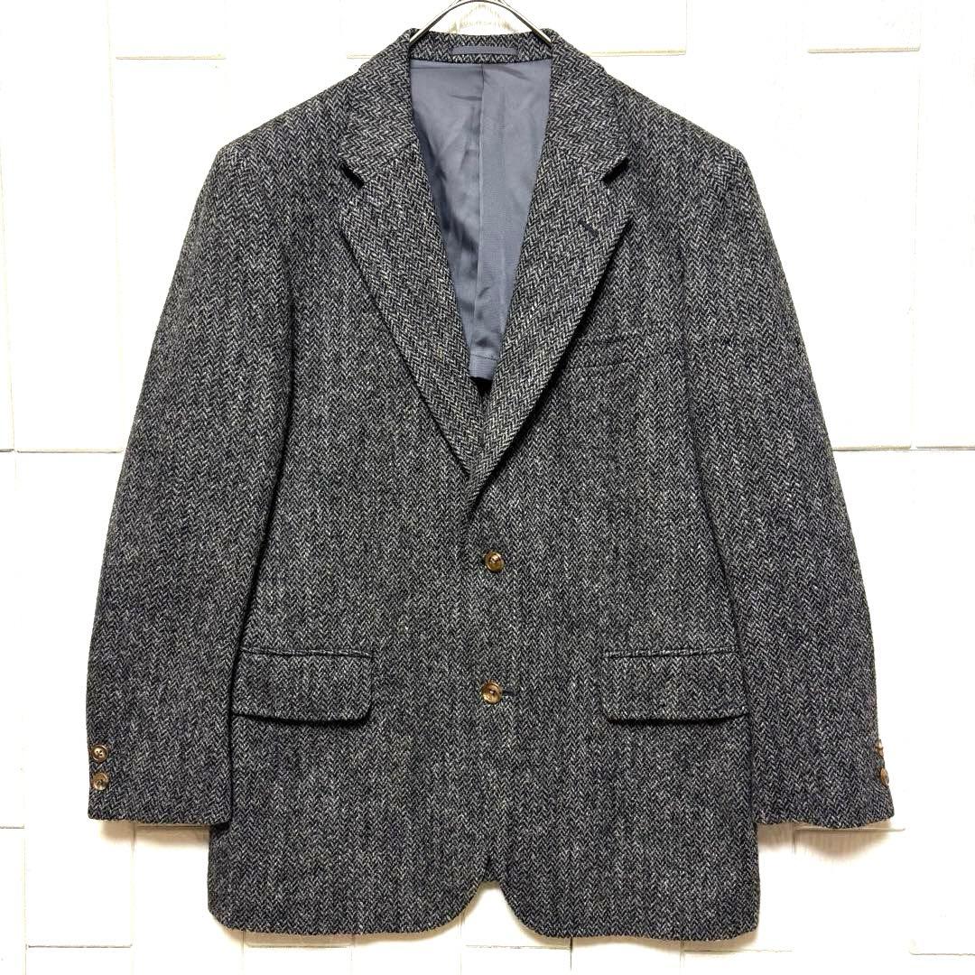 美品 J.PRESS × Harris Tweed テーラードジャケット グレー