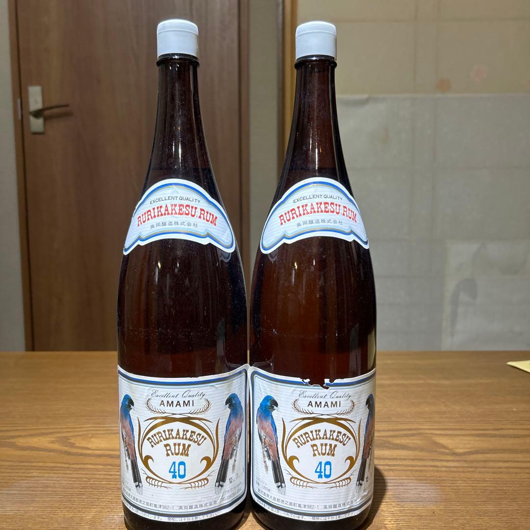 終売品◆ルリカケス ラム40◆ ２本1800ml 高岡醸造　ゴールド　スピリッツ