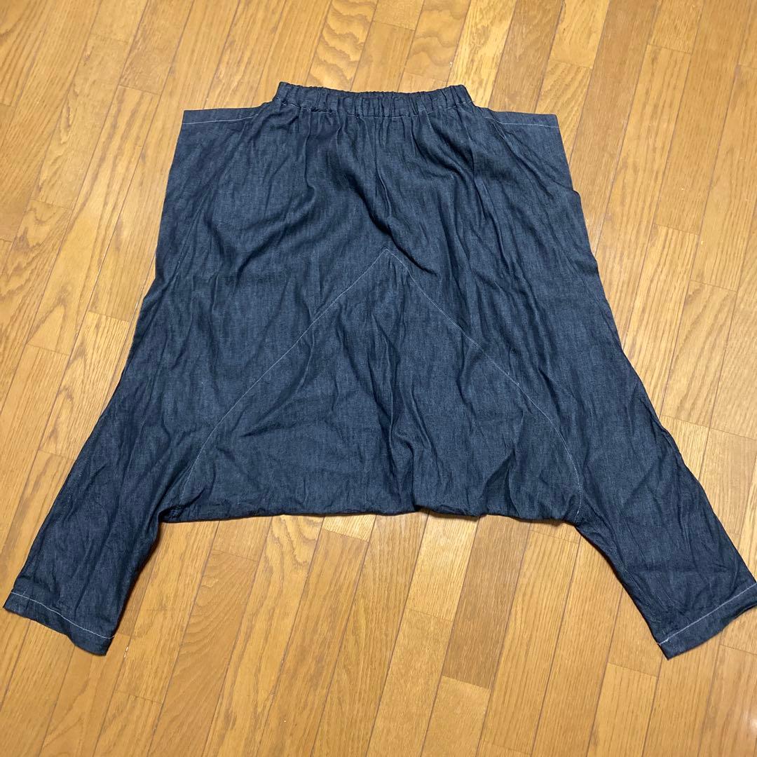 セール！ノゾミイシグロ ブラックデニム サルエルパンツ 美品