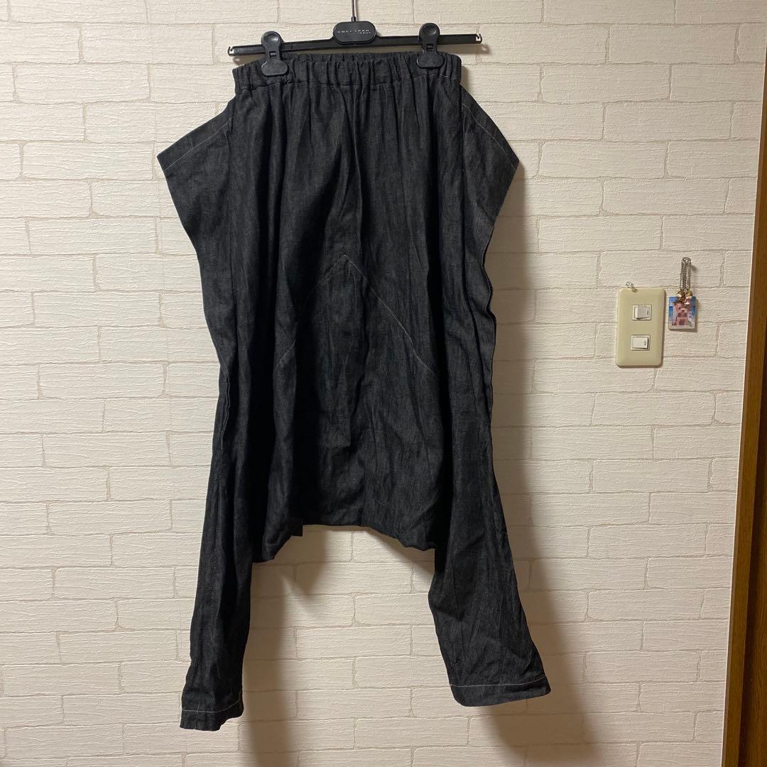 セール！ノゾミイシグロ ブラックデニム サルエルパンツ 美品