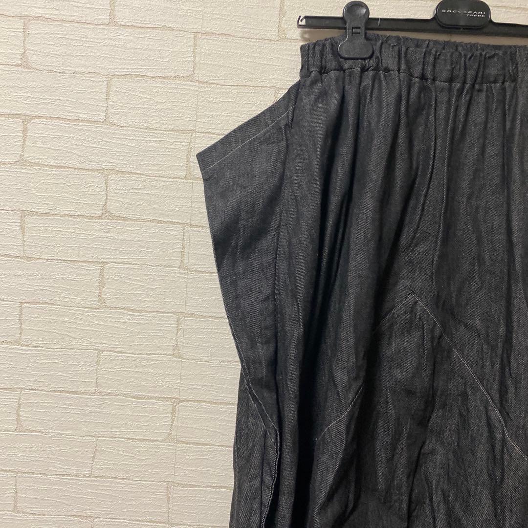 セール！ノゾミイシグロ ブラックデニム サルエルパンツ 美品