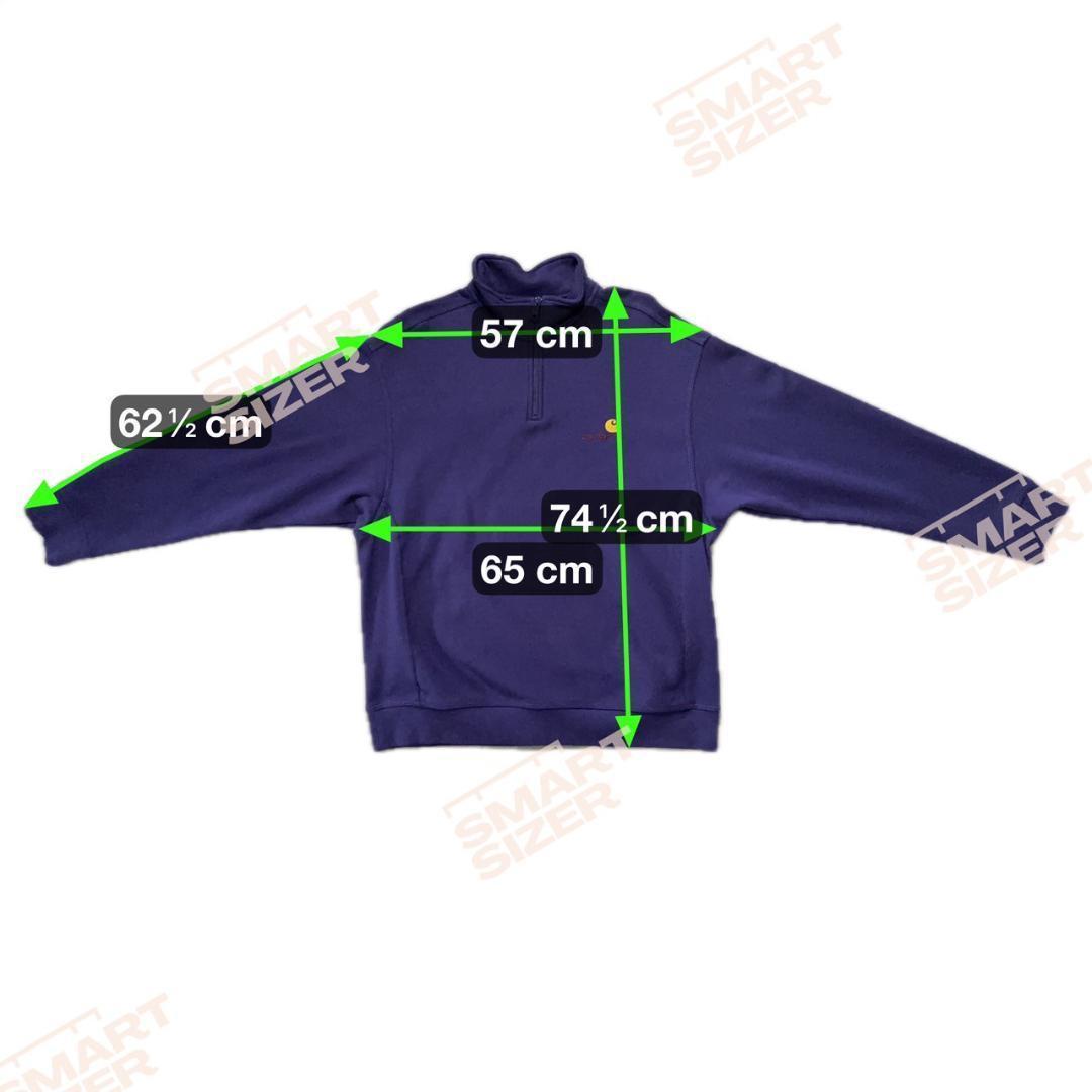 新品 carhartt ハーフジップ XL 刺繍 ロゴ スウェット