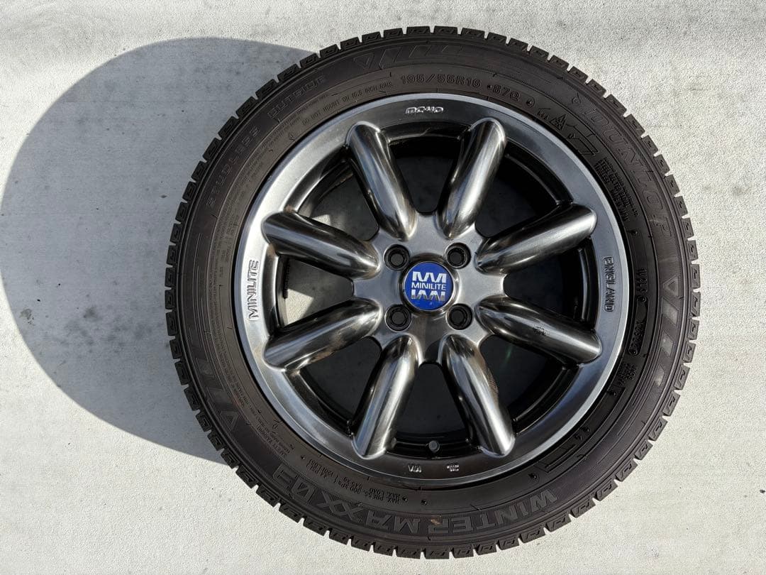 MINILITE ミニライト 16インチ 4本セット　スタッドレスタイヤ付