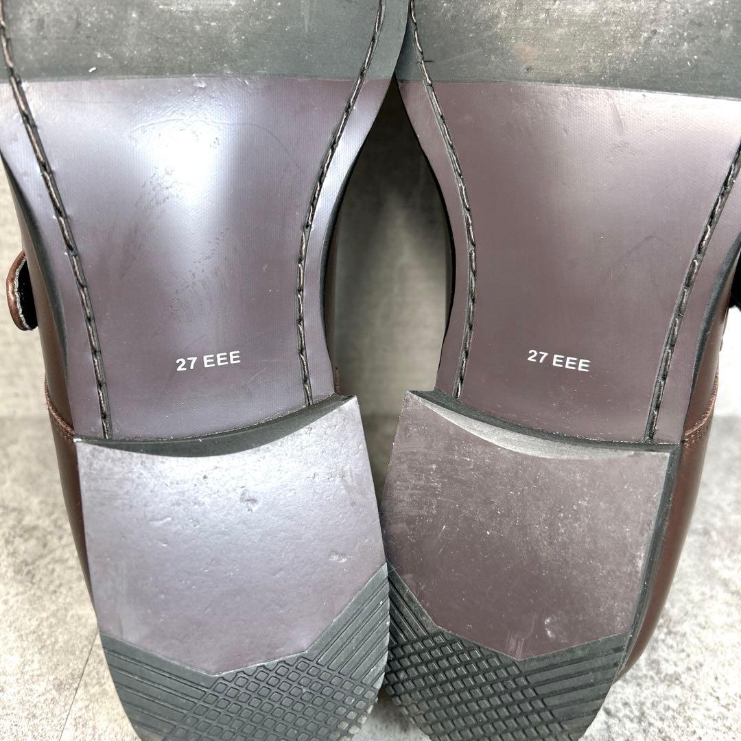 ほぼ新品【REGAL】ビジネスシューズ/シングルモンク/V235/ブラウン/3E