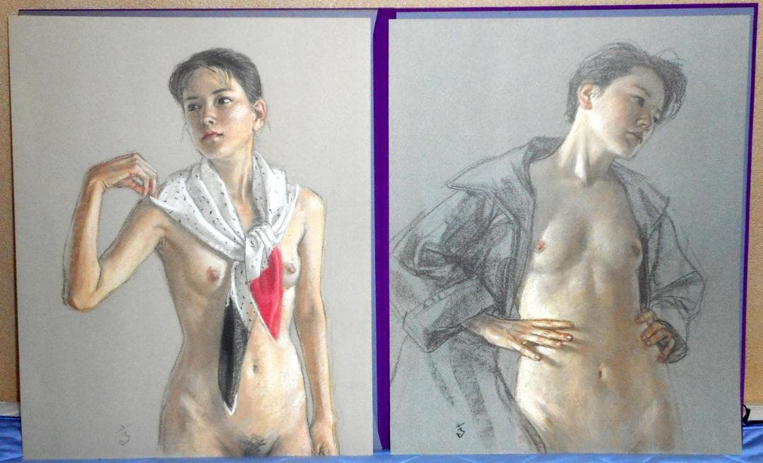 【値下】高塚省吾 素描集『女たち』（芸術新聞社）外箱付き 極美品