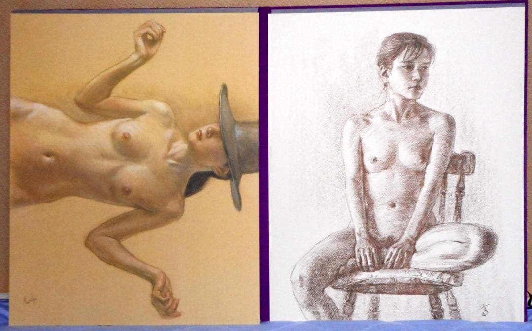 【値下】高塚省吾 素描集『女たち』（芸術新聞社）外箱付き 極美品