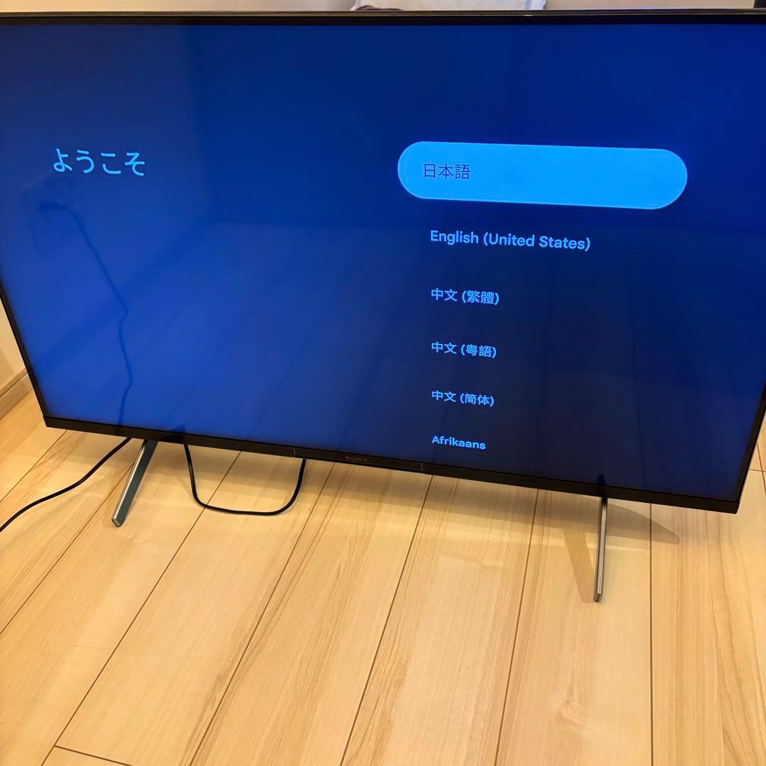 SONY 43V型 4K X80WK テレビ ブラビア KJ-43X80WK