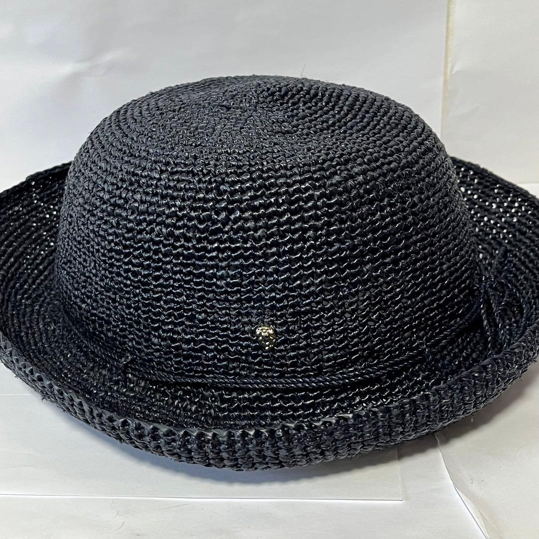 ヘレンカミンスキー　ラフィアプロバンス　麦わら帽子　ネイビー