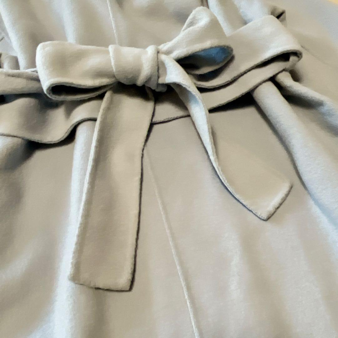 タグ付き　SNIDEL スナイデル フード　リバーショートコート　サックス　M