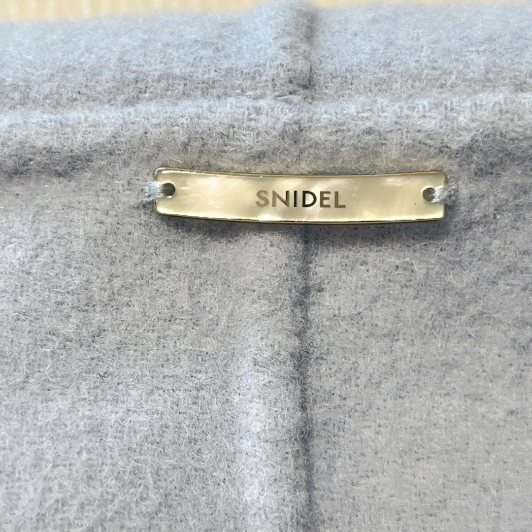 タグ付き　SNIDEL スナイデル フード　リバーショートコート　サックス　M