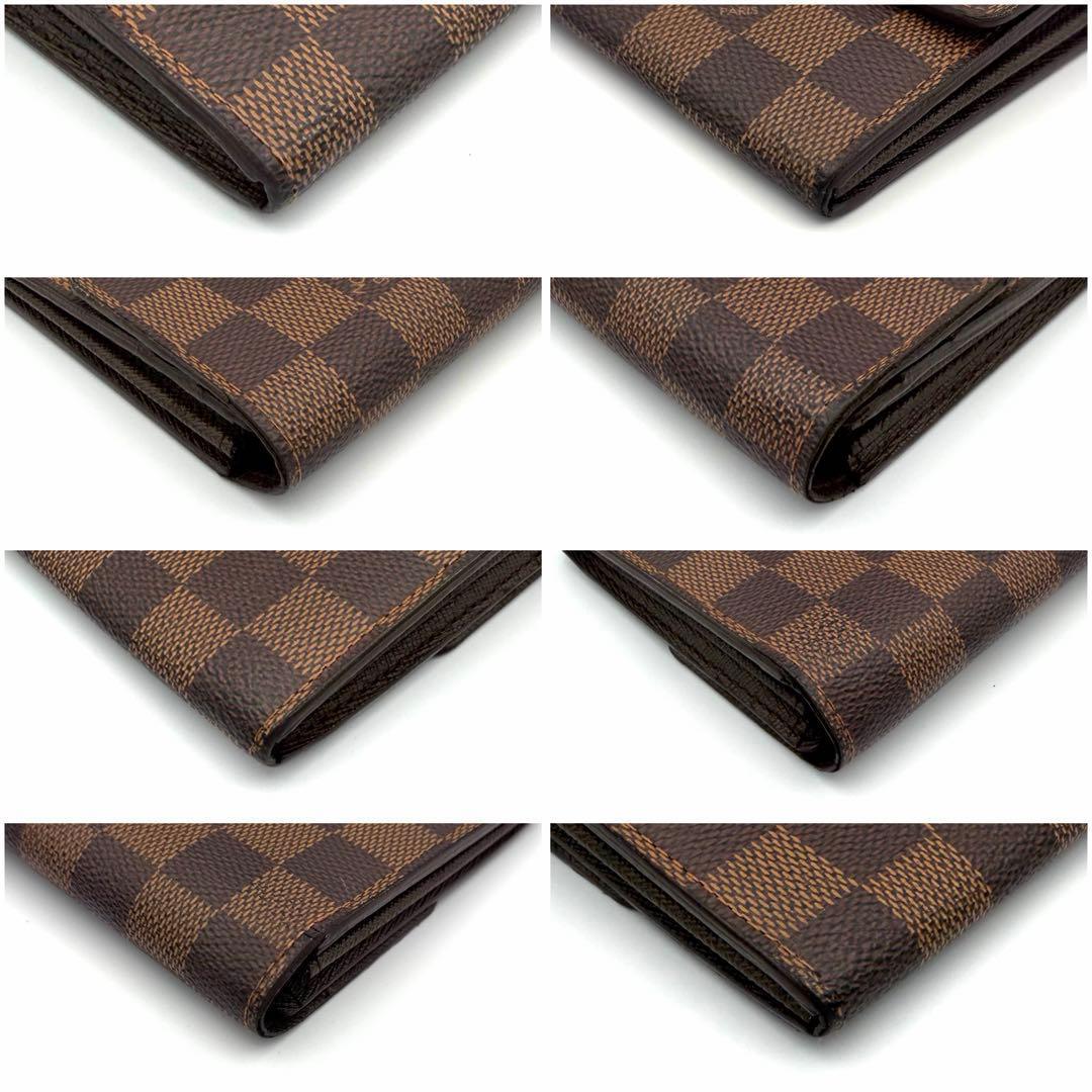 ルイヴィトン ダミエ ポルトフォイユサラ 二つ折り長財布 札入れ ブラウン 茶