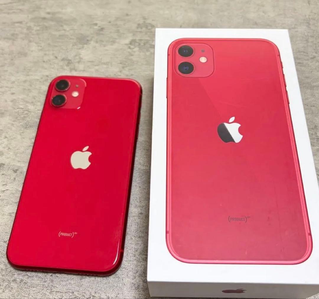 Apple iPhone 11 PRODUCT(RED) 本体(液晶漏れ有)