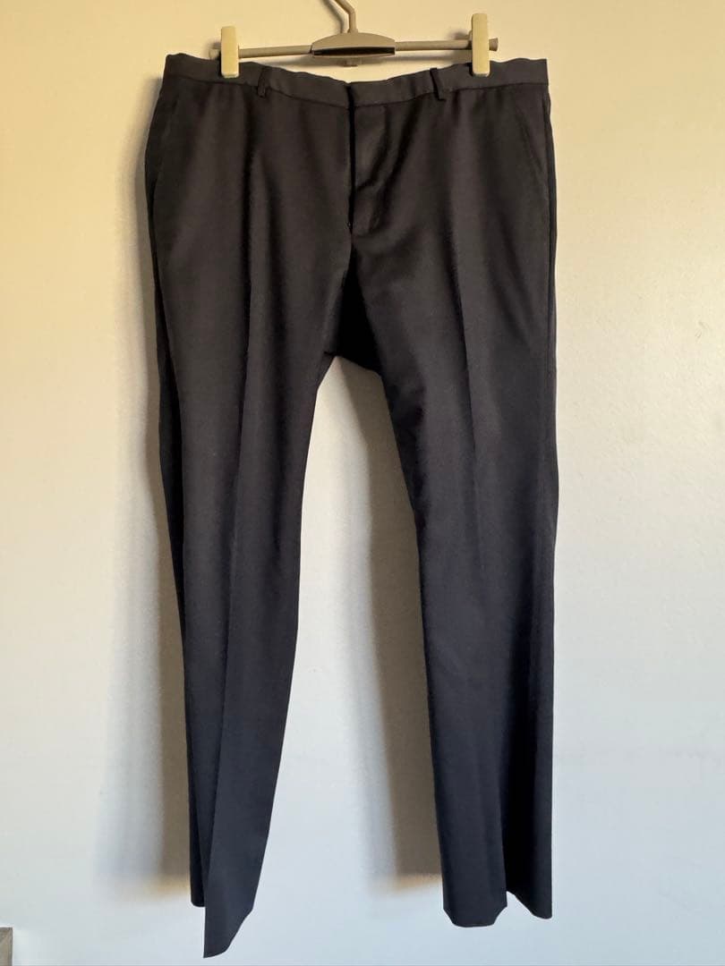 最終　GUCCI濃紺 ビジネススーツ ジャケットとパンツセット　L イタリア50