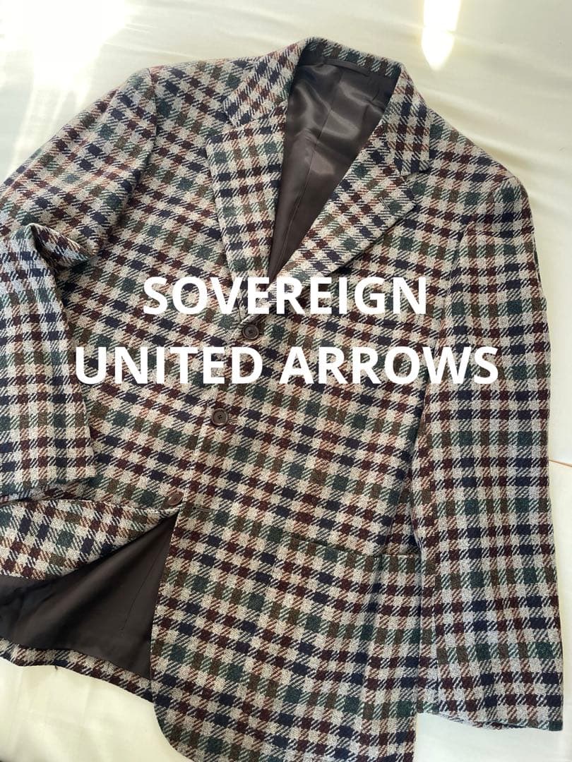 SOVEREIGN UNITED ARROWS ツイード　ジャケット 54日本製
