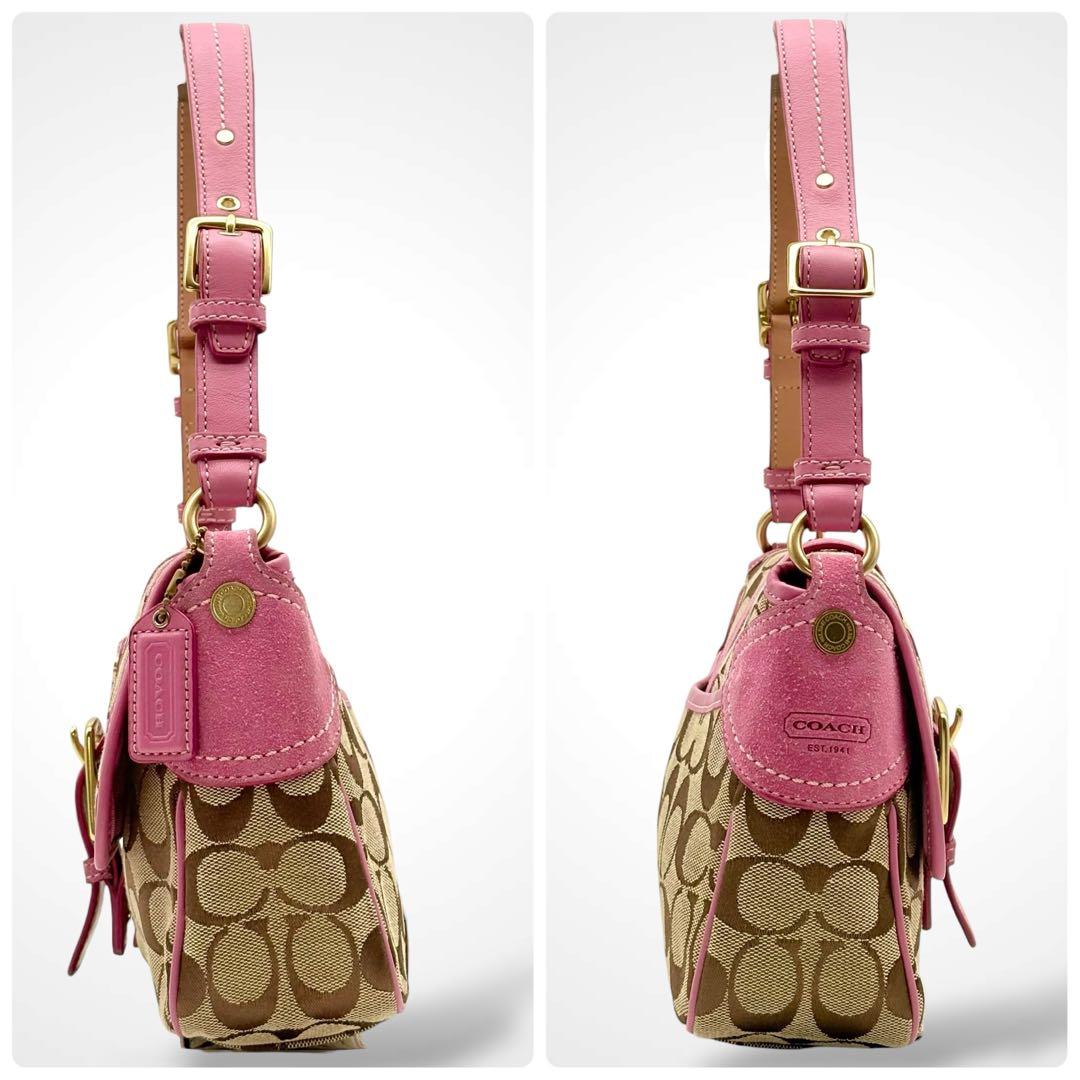 美品✨Vintage Coach Shoulder Bag Pink Y2K