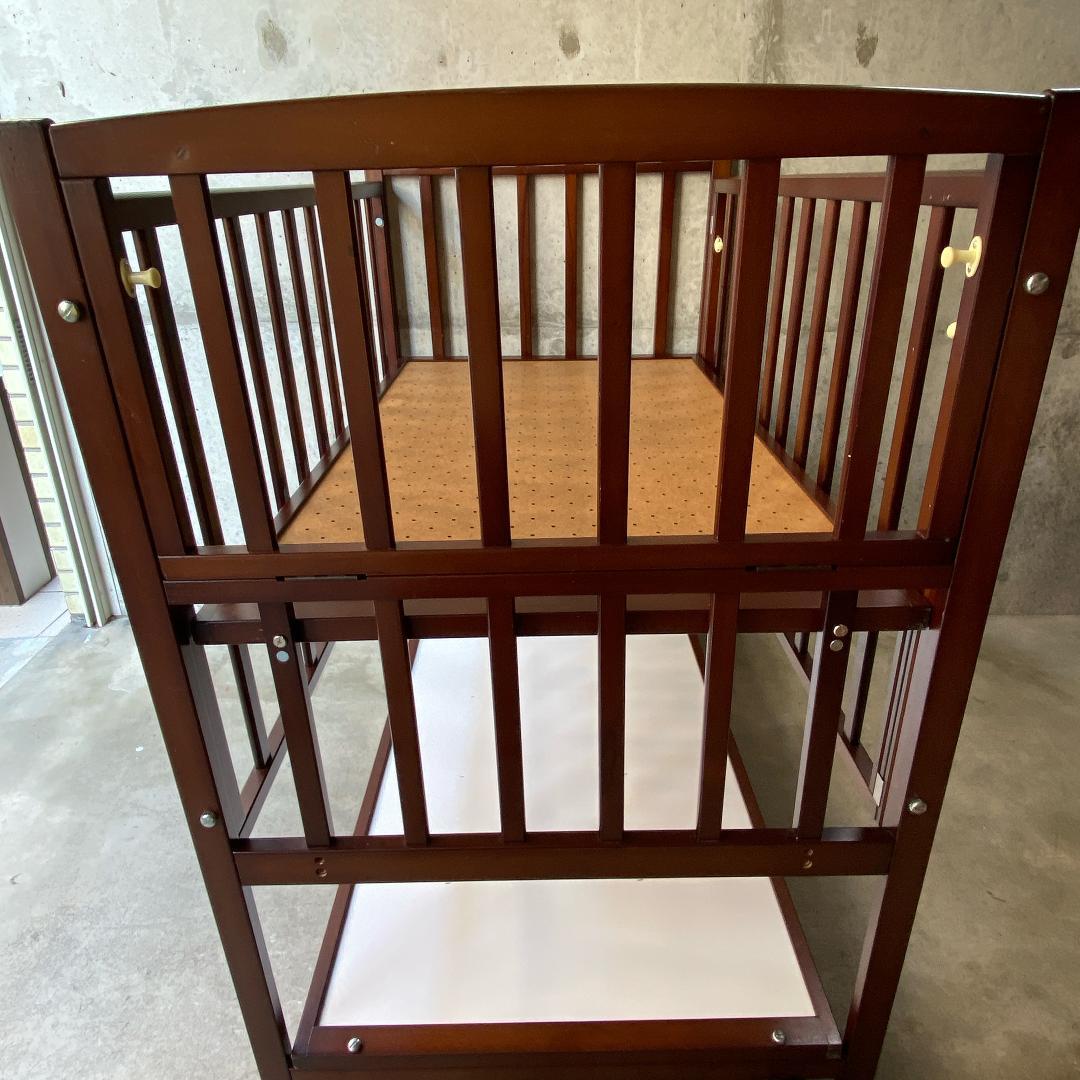 ヤマサキ　ツーオープン　ハイタイプ　レギュラーサイズ　高級ベビーベッド