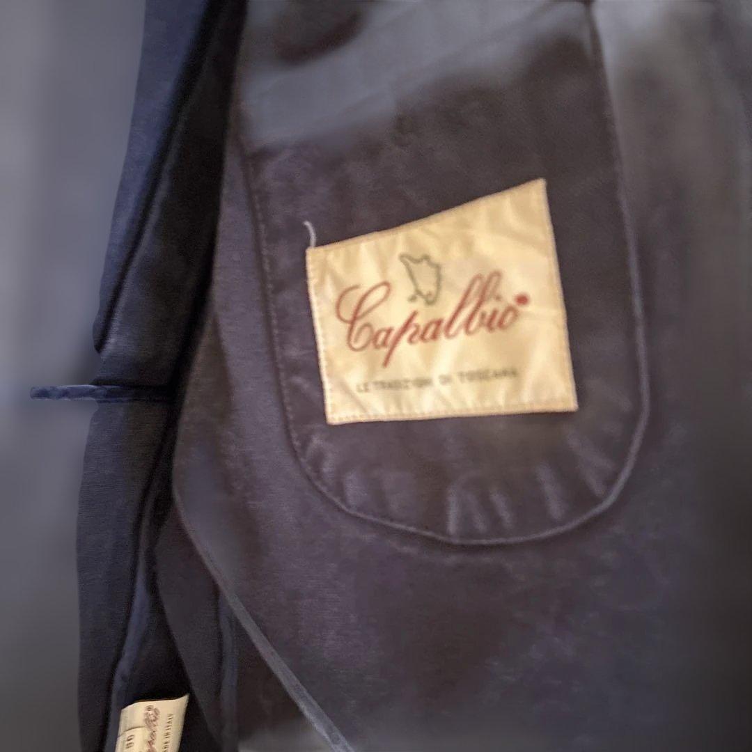 カパルビオ　テーラードジャケット ダークネイビー　ヴィンテージ