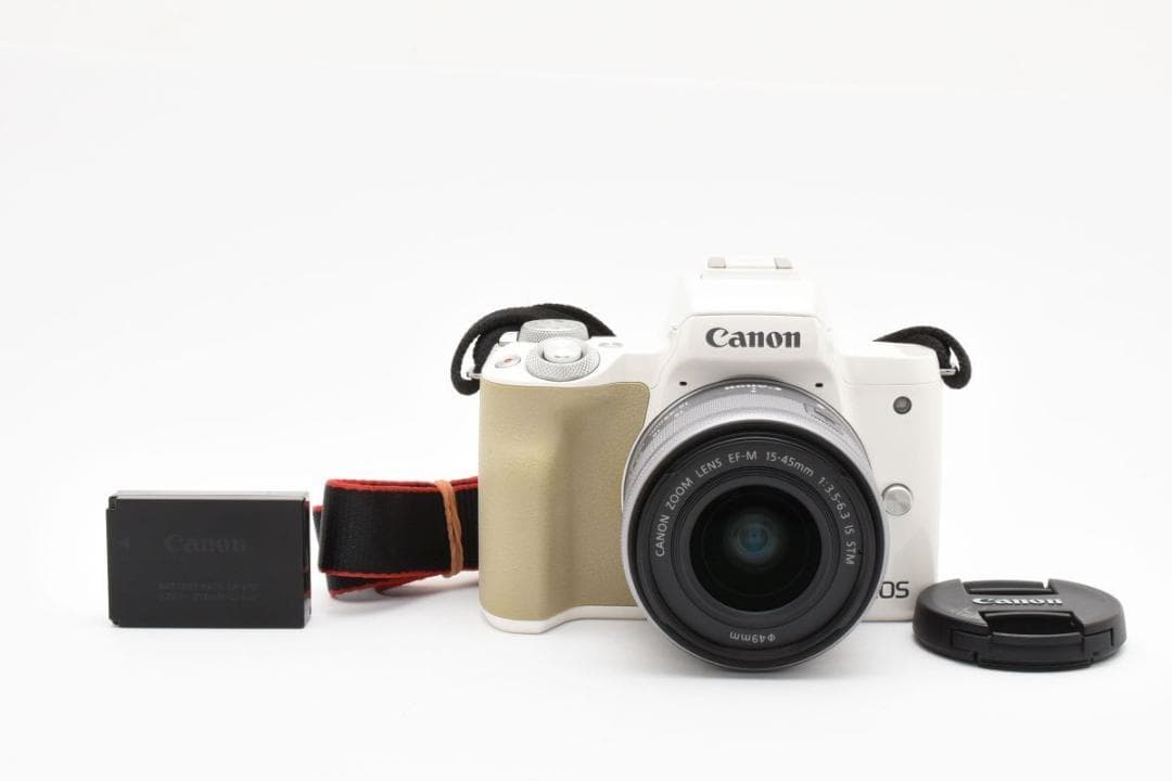 良品 Canon EOS kiss M レンズセット AA3719#400