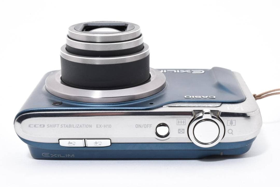 美品 カシオ　CASIO EXILIM EX-H10 ブルー ＃A355