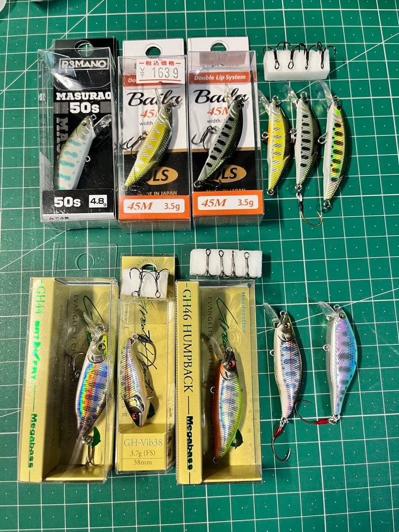トラウトルアー(スプリーモ、マスラオ、メガバス、山波商店)新品・中古