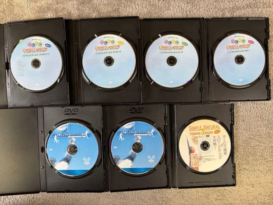 小浦武志　他テニスDVD 各種【新春特価】