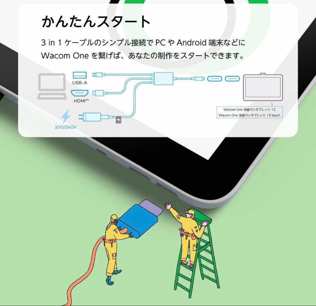 【美品】Wacom One 13 touch （DTH134W4D）