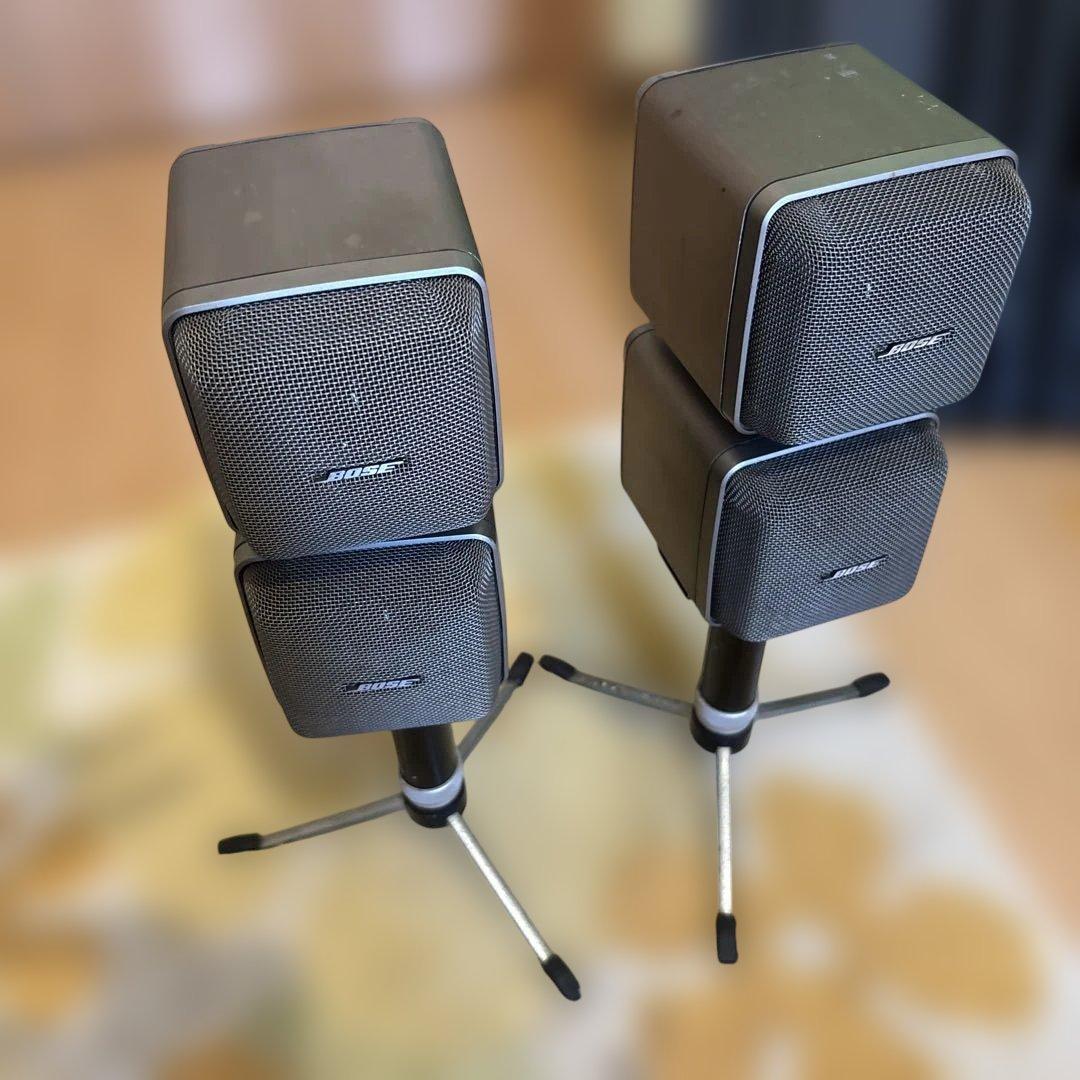 BOSEキューブスピーカーサテライトペア/501Z／専用スタンド2脚