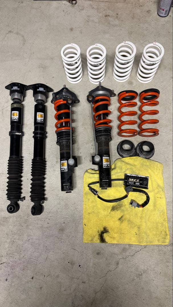 FK8 HKS ハイパーマックスS、MAQsバネ、サスペンションキャンセラー
