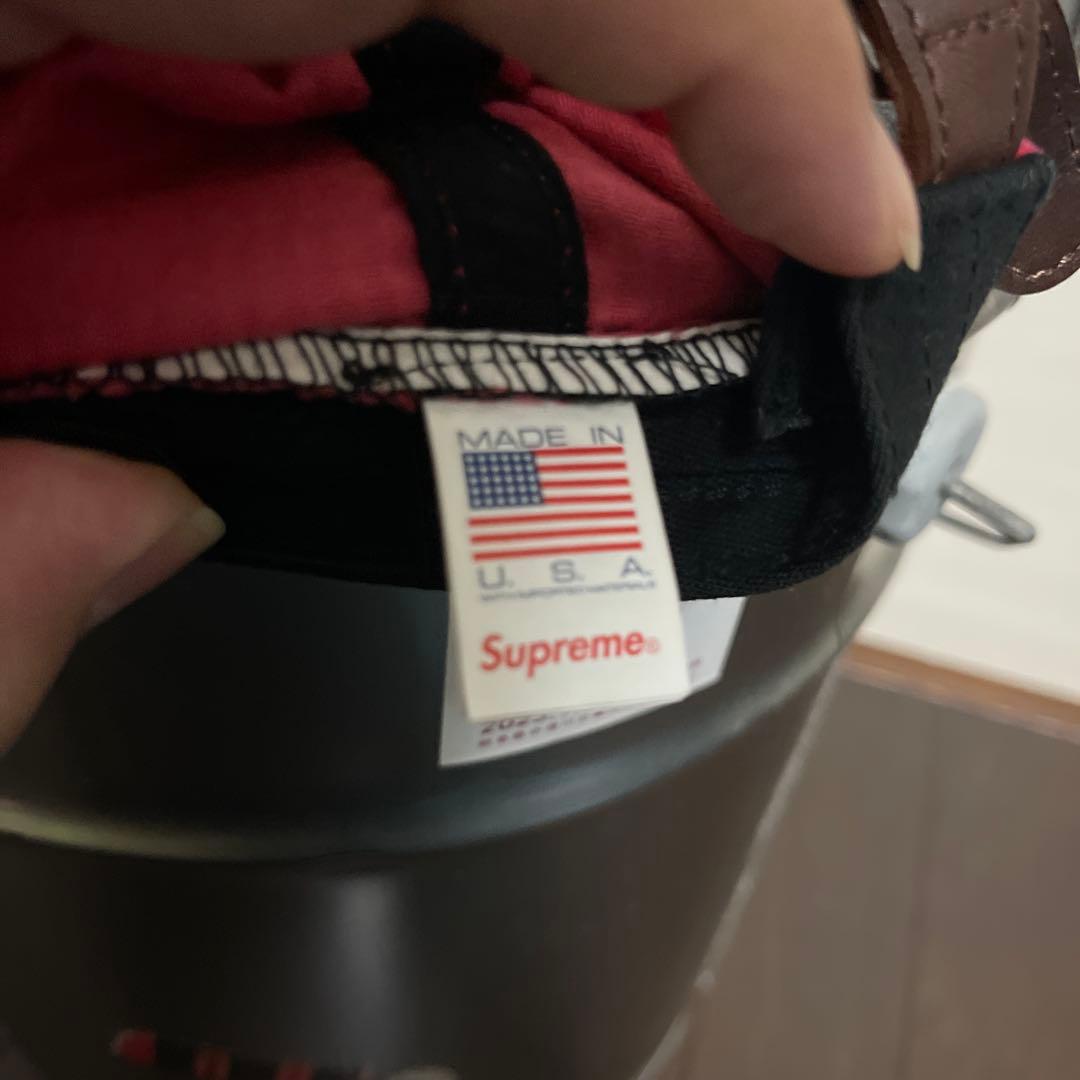 SUPREME コーデュロイ Sロゴキャップ 赤　美品