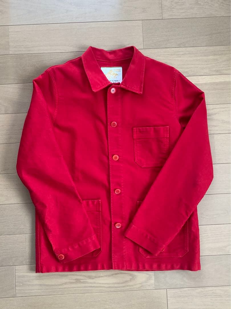 LE MONT ST MICHEL 赤 カバーオール 44