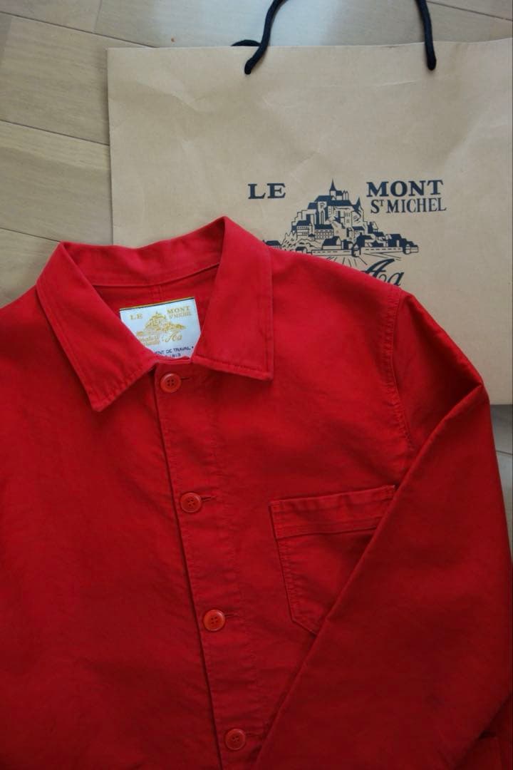 LE MONT ST MICHEL 赤 カバーオール 44