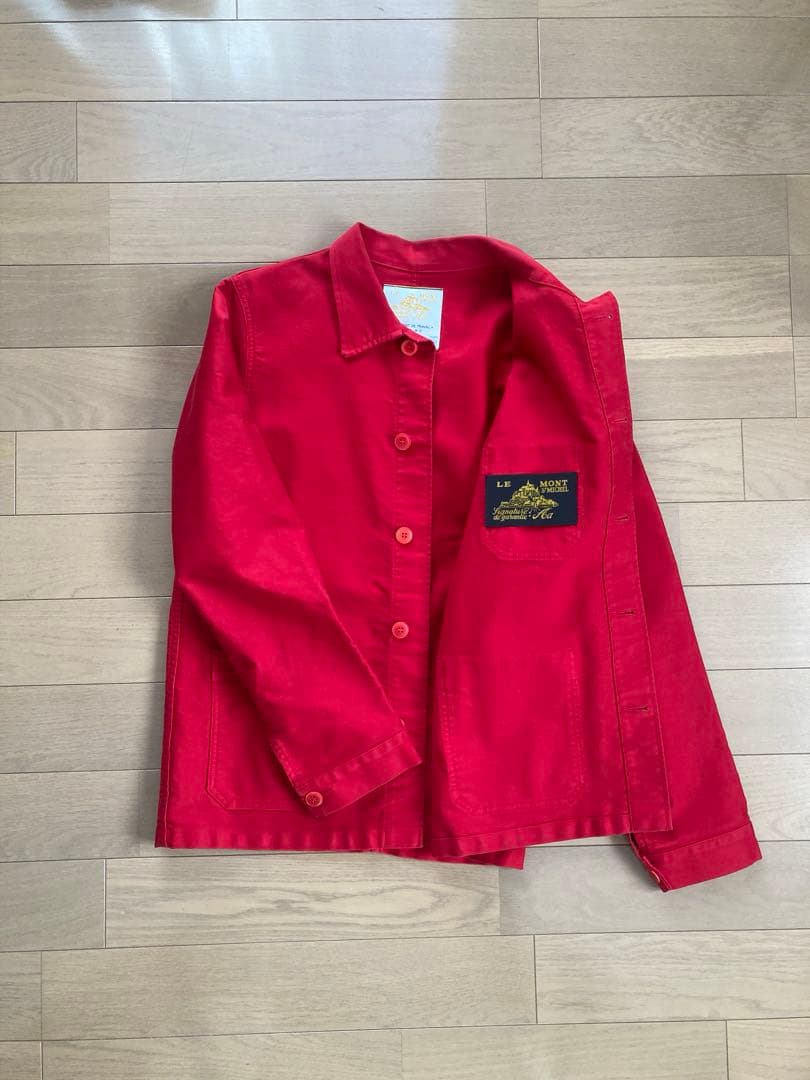 LE MONT ST MICHEL 赤 カバーオール 44