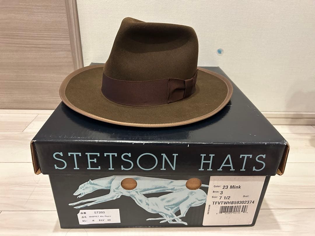 帽子 STETSON WHIPPET REPRO ST203 60cm