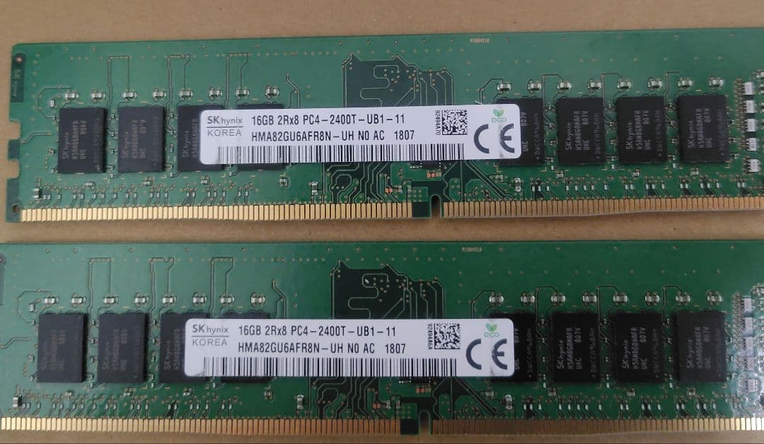 SK hynix 16GB DDR4 メモリー×2枚 32GB