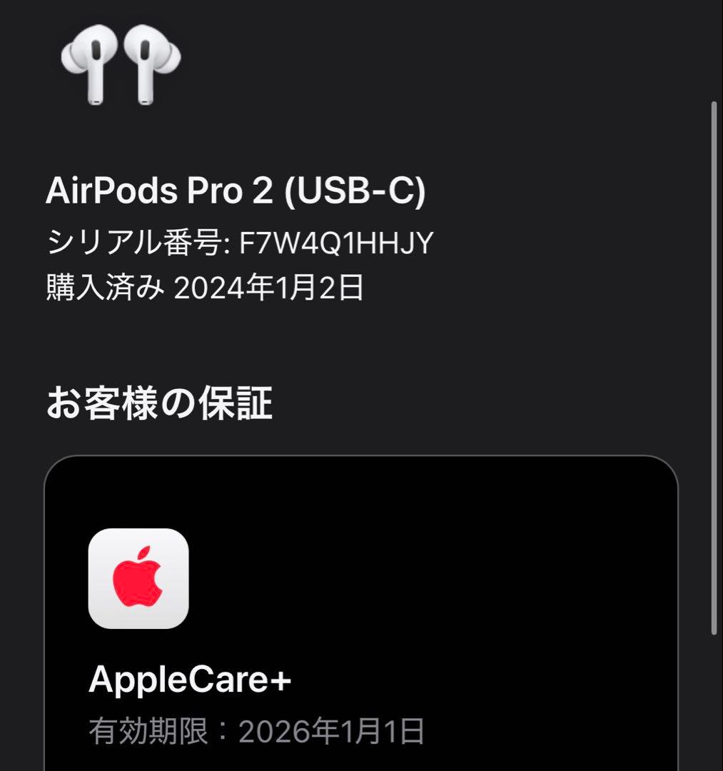 AirPods Pro 第二世代　usb type-c (タイプC)本体新品