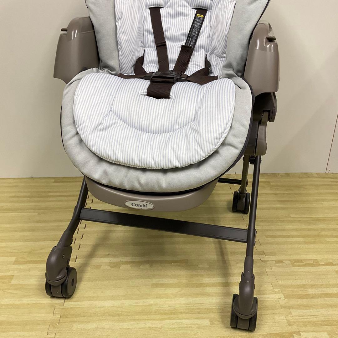 綺麗！コンビ ハイ＆ロー スウィングベッド＆チェア ネムリラ ヒッコリーグレー