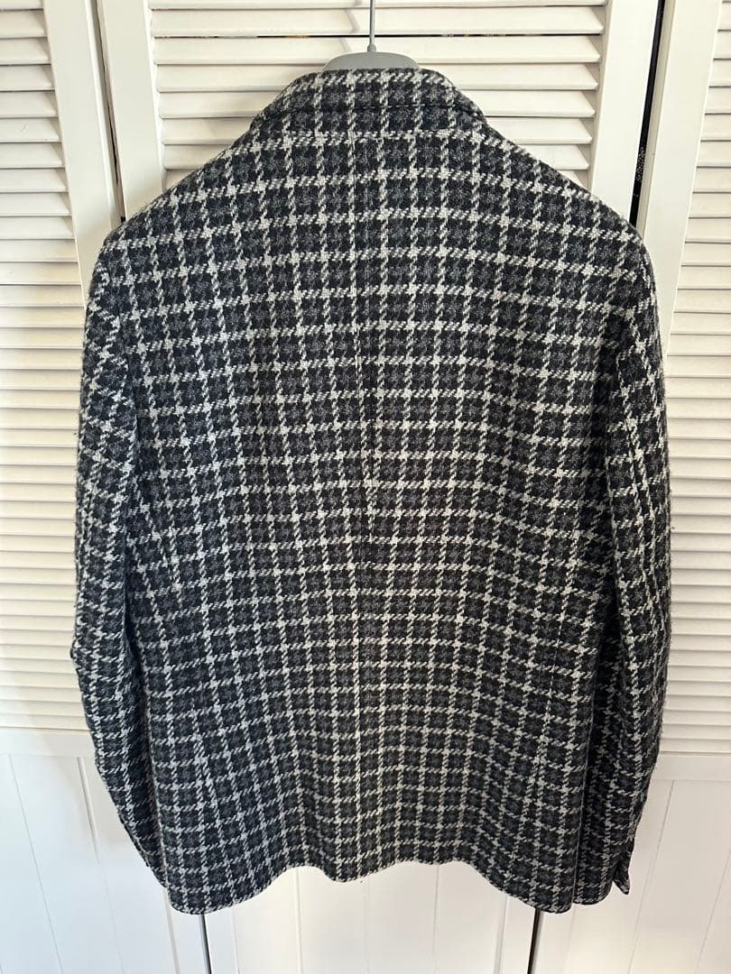 定価25万以上 マルニ チェックウールツイードジャケット USED