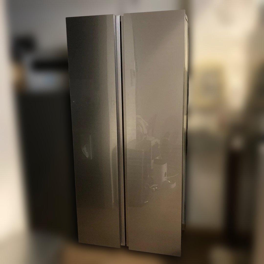 2019年製AQUA ノンフロン冷凍冷蔵庫AQR-SBS45H (S)