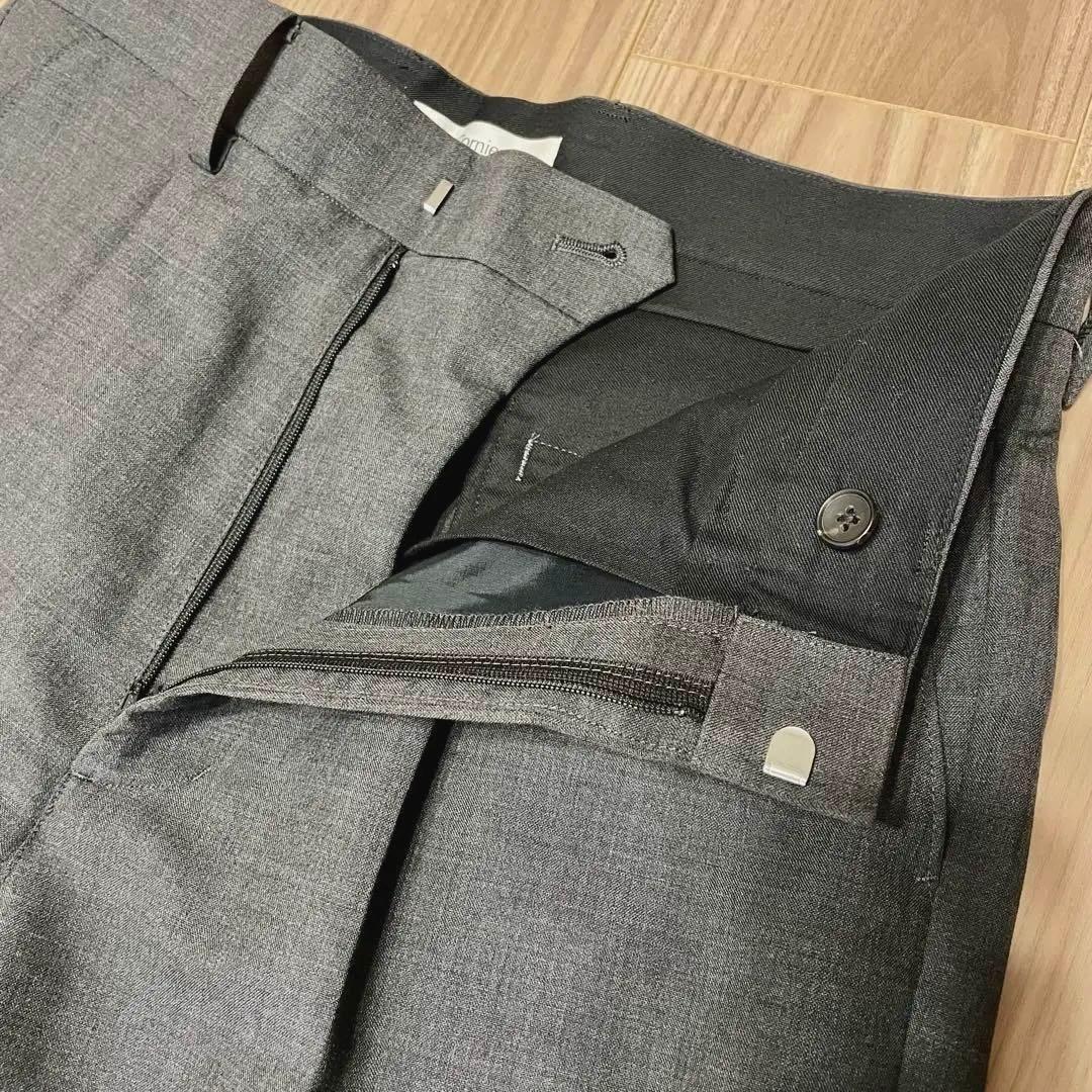 Cornier コルニエ ウールモヘアスラックス　グレー　美品