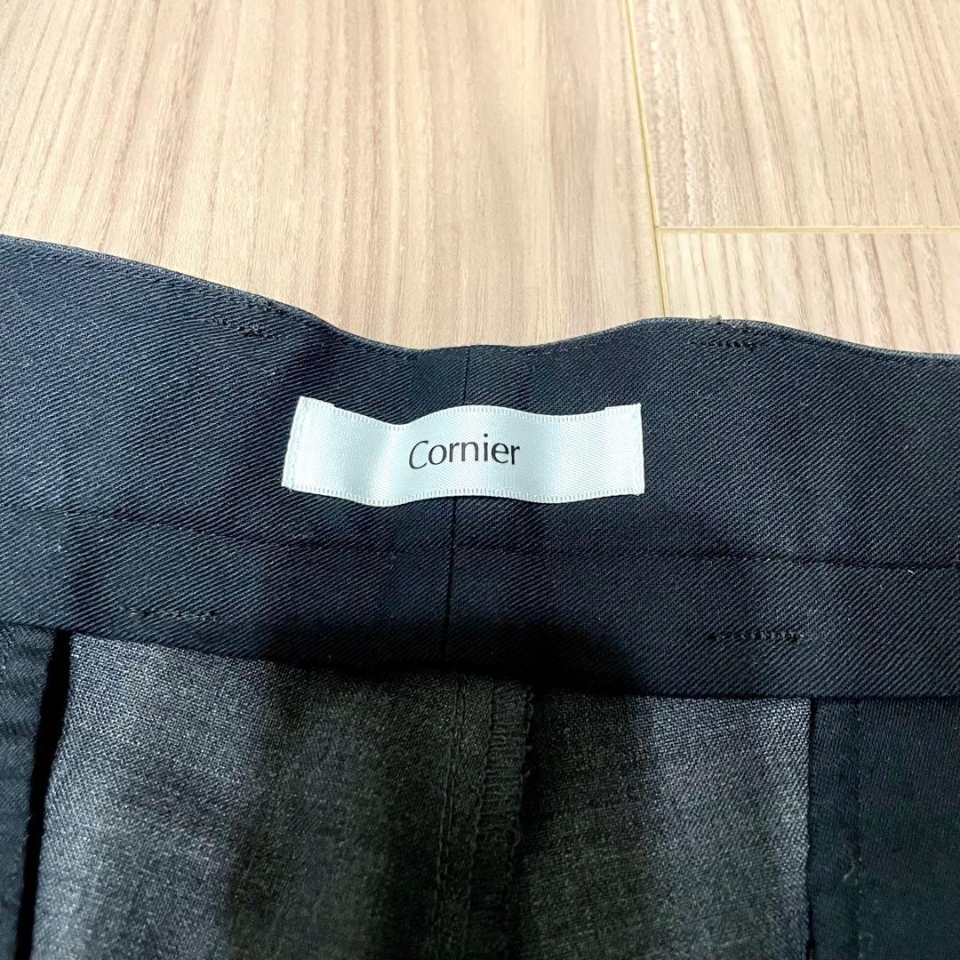 Cornier コルニエ ウールモヘアスラックス　グレー　美品
