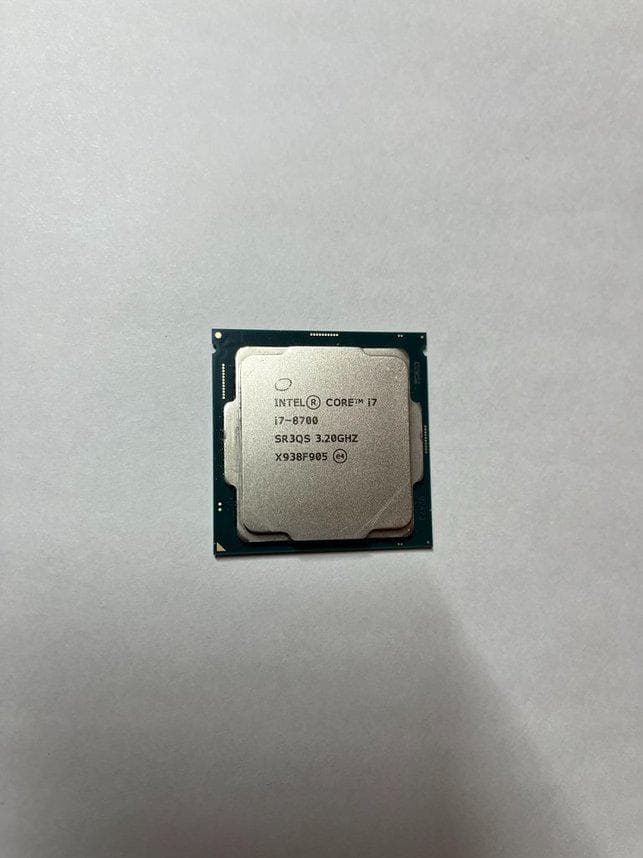 CPU Intel Core i7-8700 3.20GHz