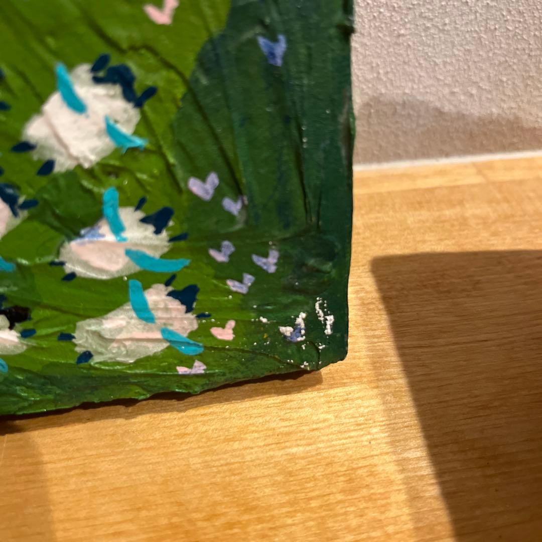 「眠れる森の羊」横27.5cm縦22cm F 6号